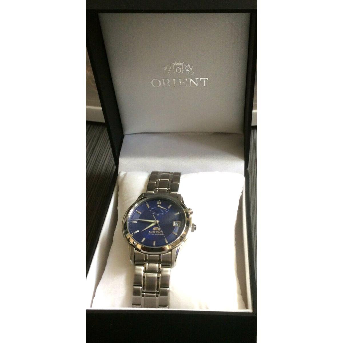 Orient Classic Automatic Power Reserve Blue Dial Watch Rare