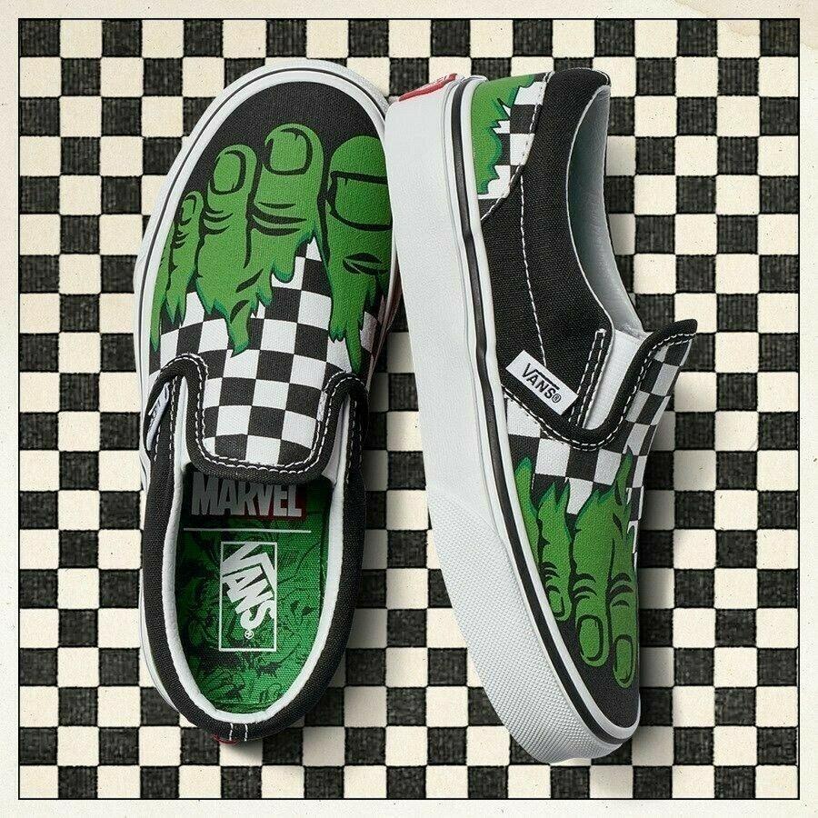 vans negras cuadros