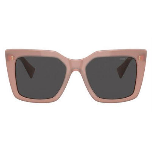 Miu Miu 0MU 02WS Sunglasses Women Pink Opal Square 53mm | 042688847539 ...