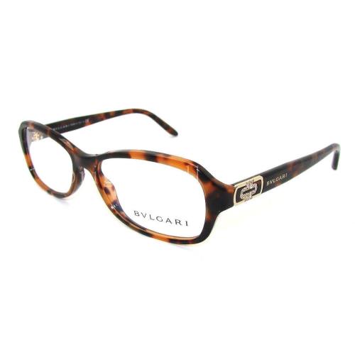 Bvlgari Women`s Tortoise Brown BV 4076B 5243 Eyeglasses 51mm