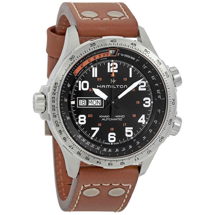 Hamilton Khaki Aviation X-wind Lefty Automatic Black Dial Men`s Watch H77755533