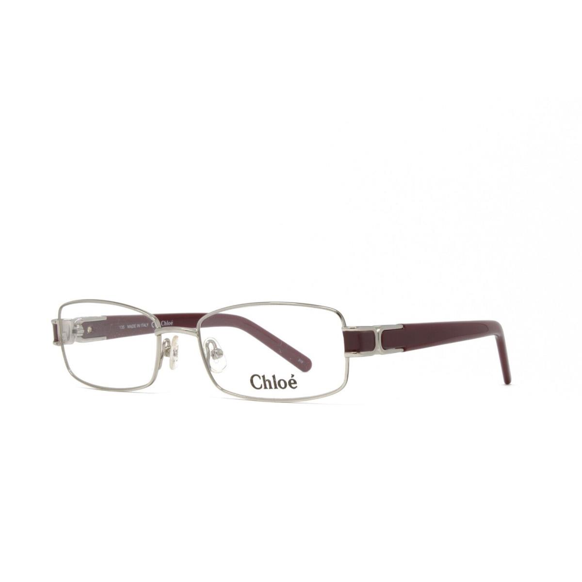 Chloe Women`s Eyeglasses CE2111 720 Light Gold Bordeaux 53mm with Hard Case