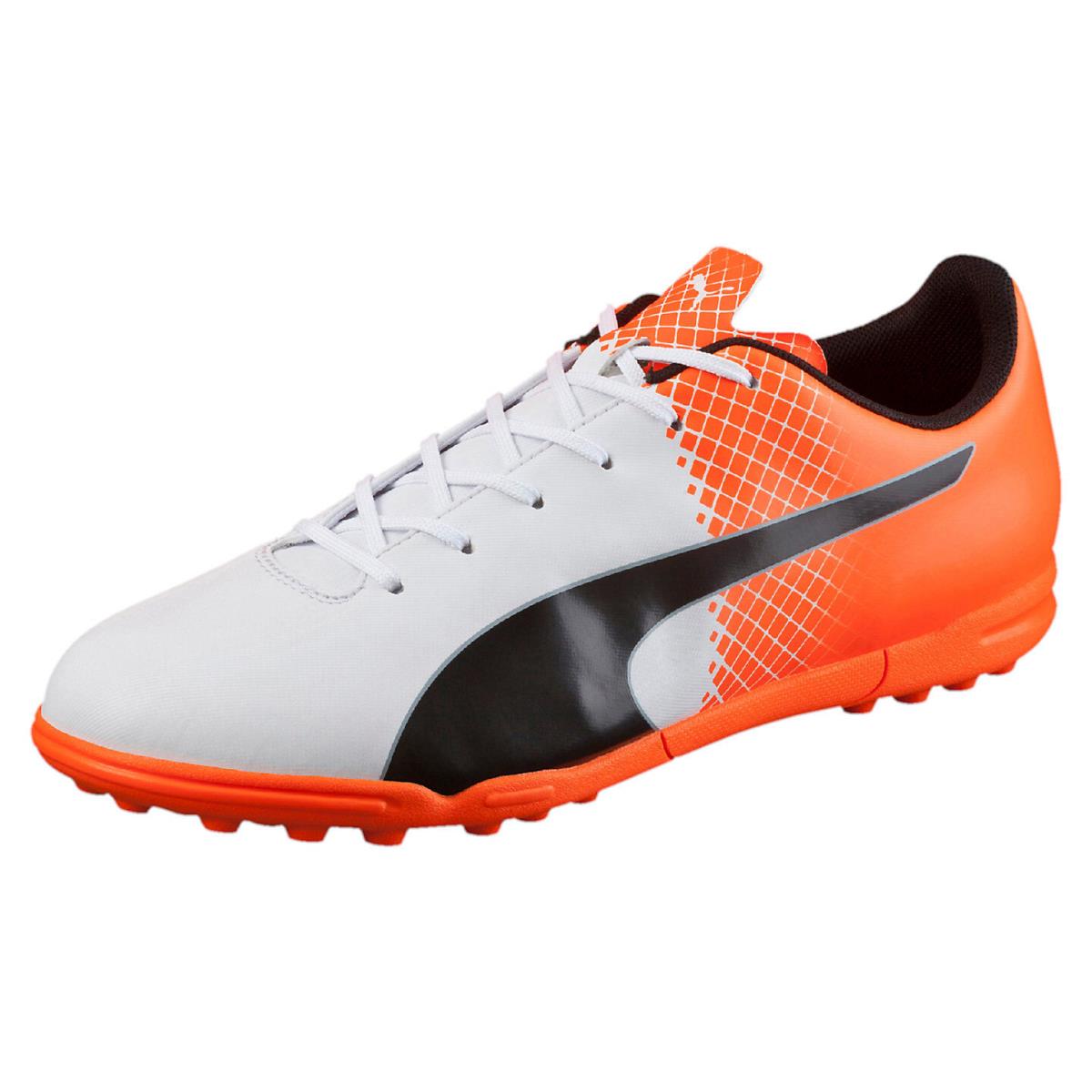 Men`s Puma Evospeed 5.5 Tricks Turf Soccer Shoes 103591 05 Size 13 White/bla