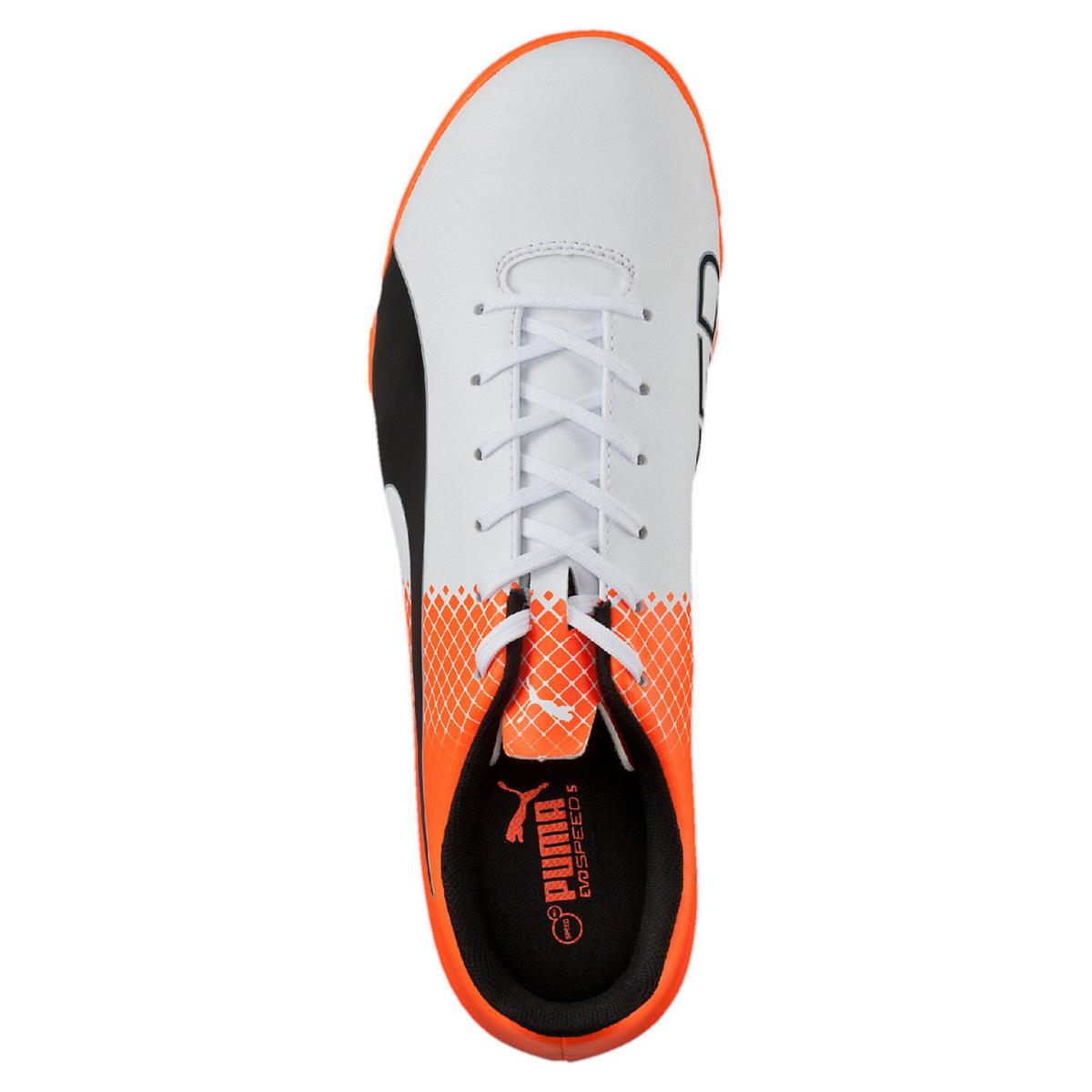 Men`s Puma Evospeed 5.5 Tricks Soccer Shoes 103591 05 Size 13 White/bla | 006486586809 - Puma shoes - Puma White-Puma Black-Shocking Orange | SporTipTop