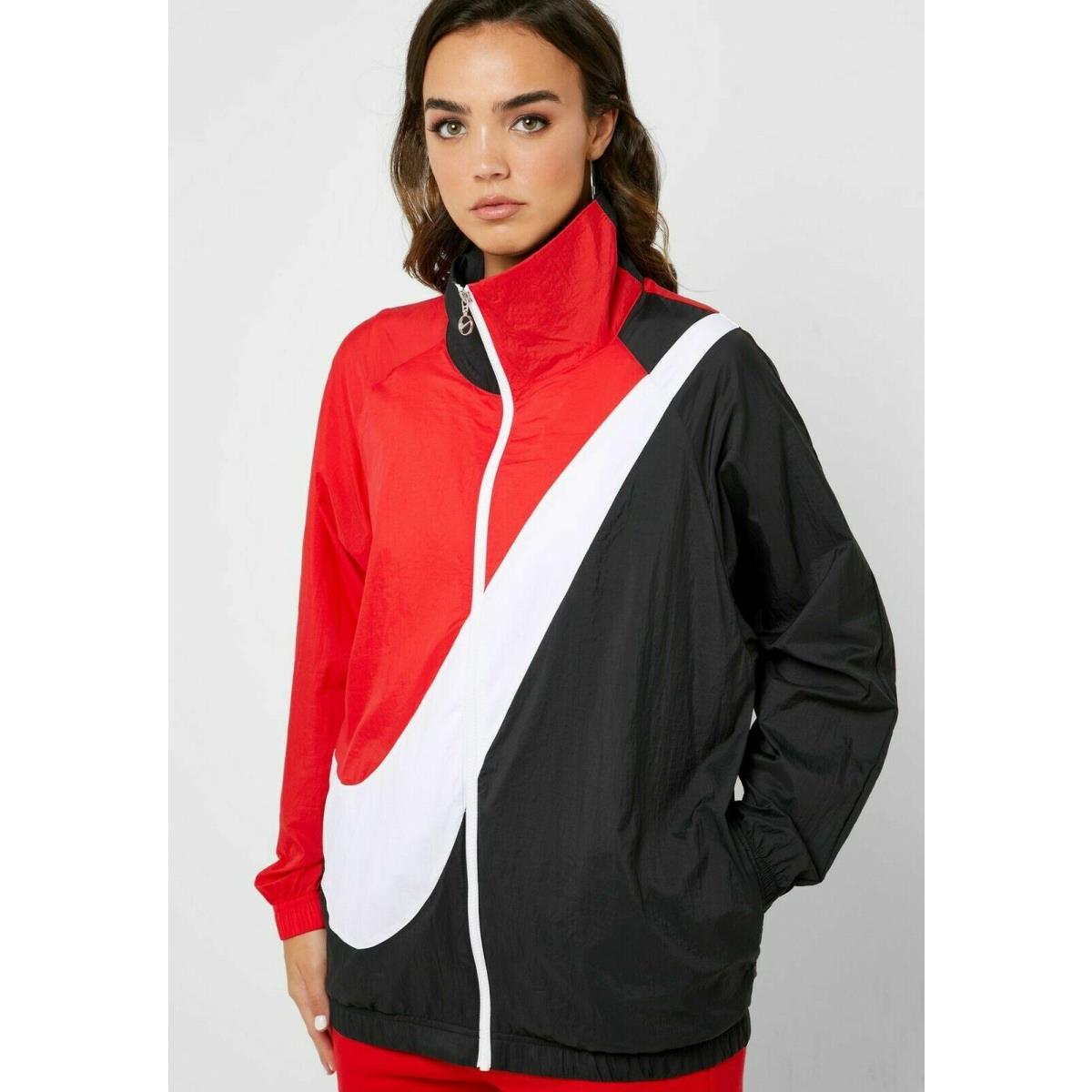 Nike Womens Sportswear Woven Swoosh Jacket Black Color Active | 883212140333 - Nike clothing - | SporTipTop