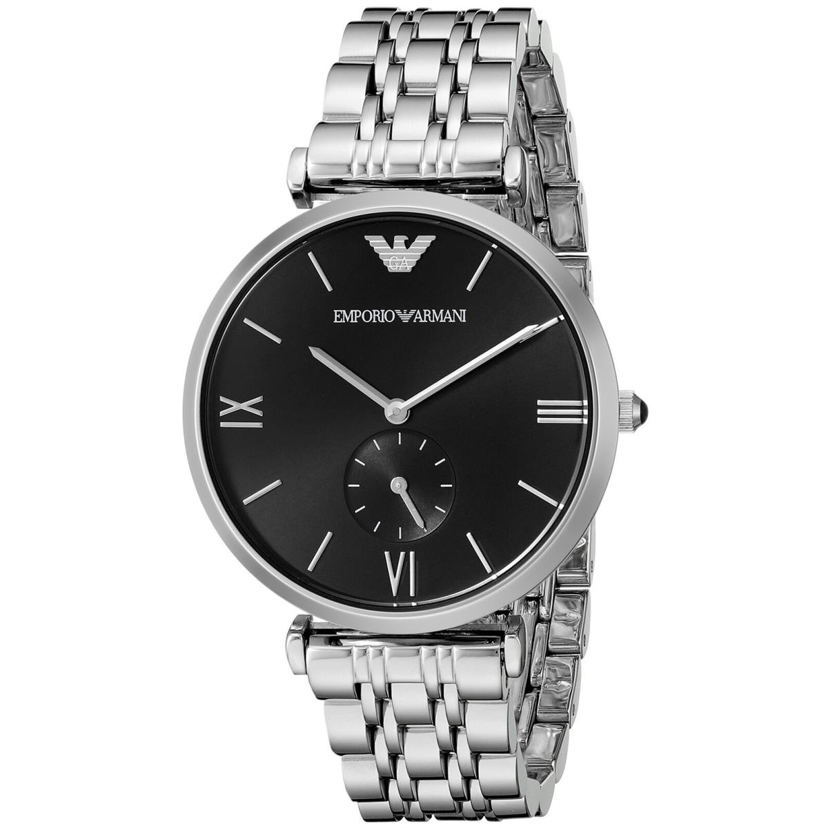 Emporio Armani Retro Stainless Steel Mens Watch AR1676