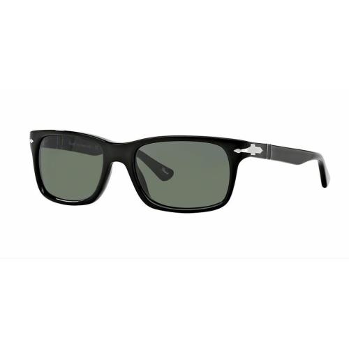 Persol Sunglasses PO3048S 95/31 Black Frame Green Lens 58MM ST