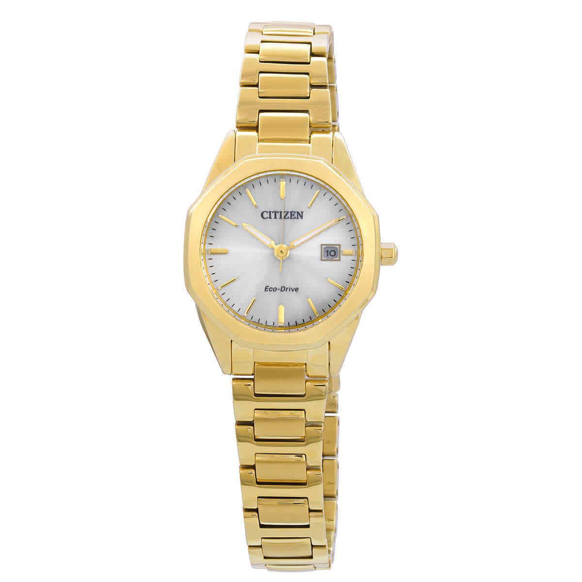 Citizen Eco-drive Silver Dial Ladies Watch EW2582-59A