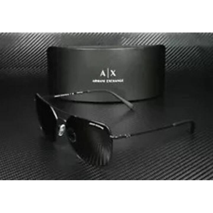 Armani Exchange AX2029S 606371 Black Round 60 mm Men`s Polarized Sunglasses