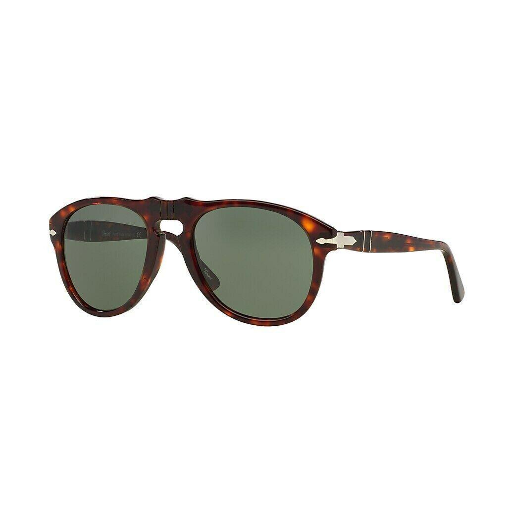 Persol PO0649 24/31 54 Havana Green Pilot Mens Sunglasses 54 mm