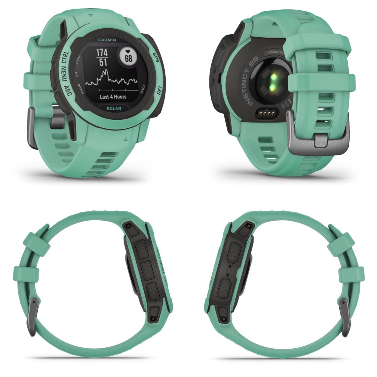 Garmin Instinct 2S Solar Gps Rugged Outdoor Smartwatch Neo Tropic