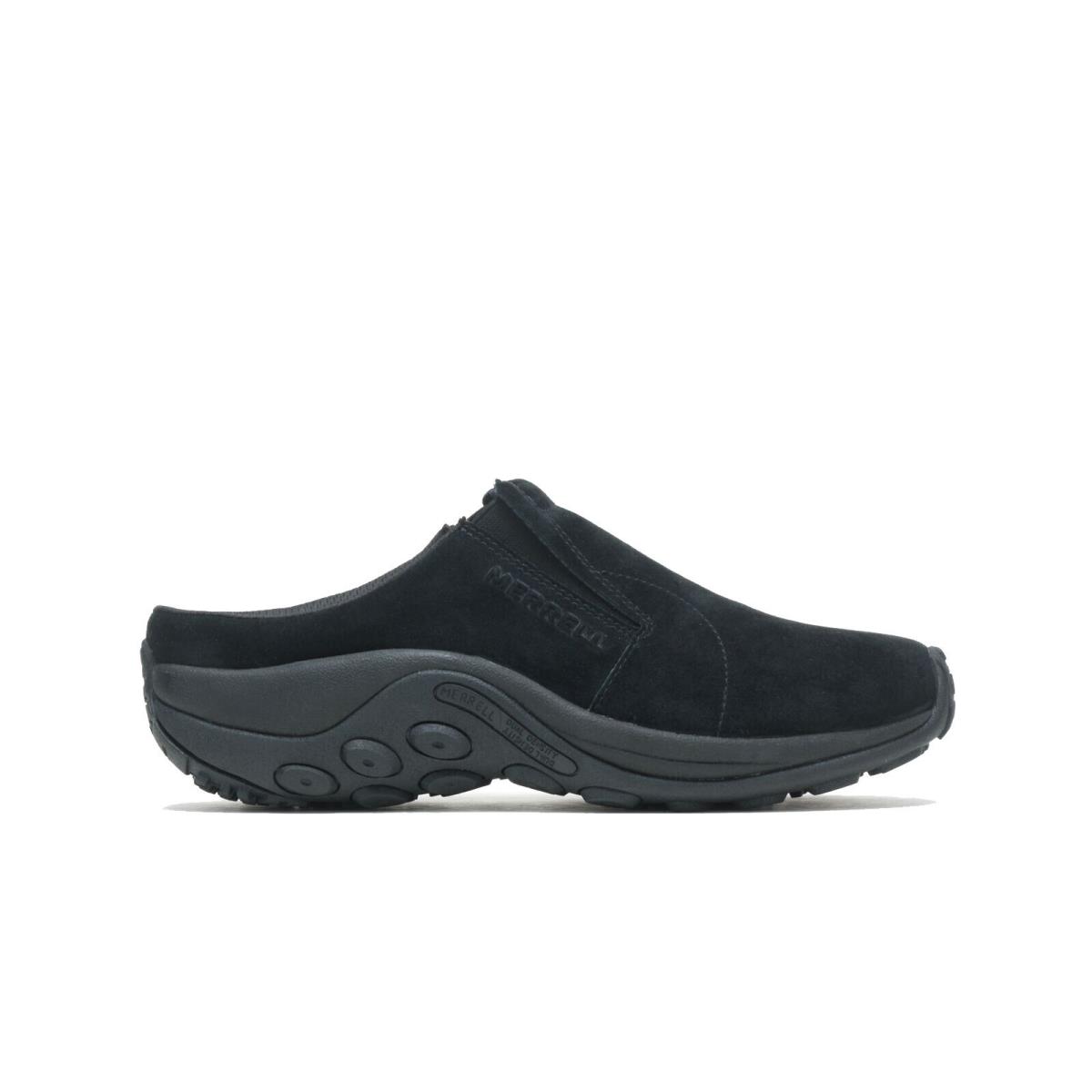 Merrell Men`s Jungle Slide Pigskin Leather Breathable Slip-on Shoes Lightweight Black