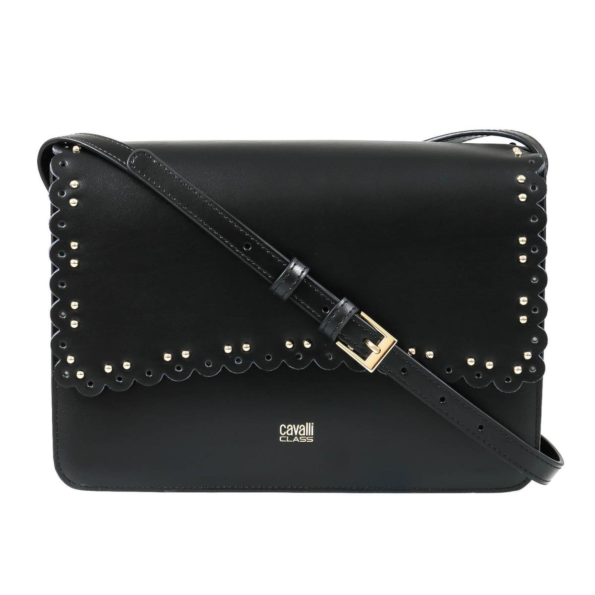 Roberto Cavalli Class Gwlpez 999 Leolace 003 Black Shoulder Bag