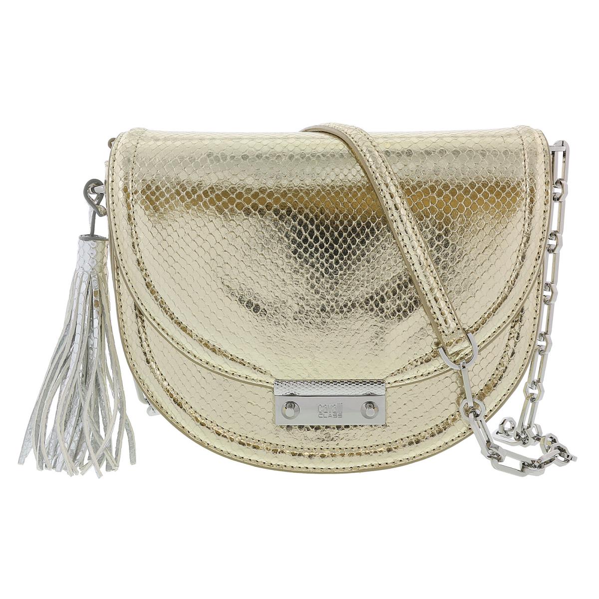 Class Roberto Cavalli Linda 002 Light Gold Medium Shoulder Bag