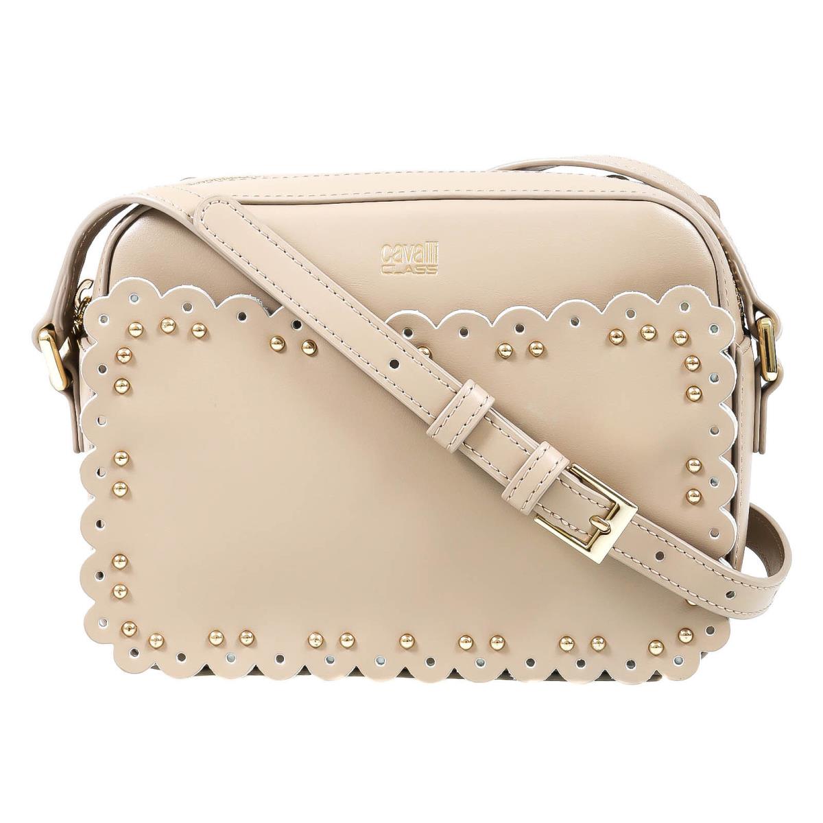 Roberto Cavalli Class Gwlpey 022 Leolace 002 Beige Small Shoulder Bag