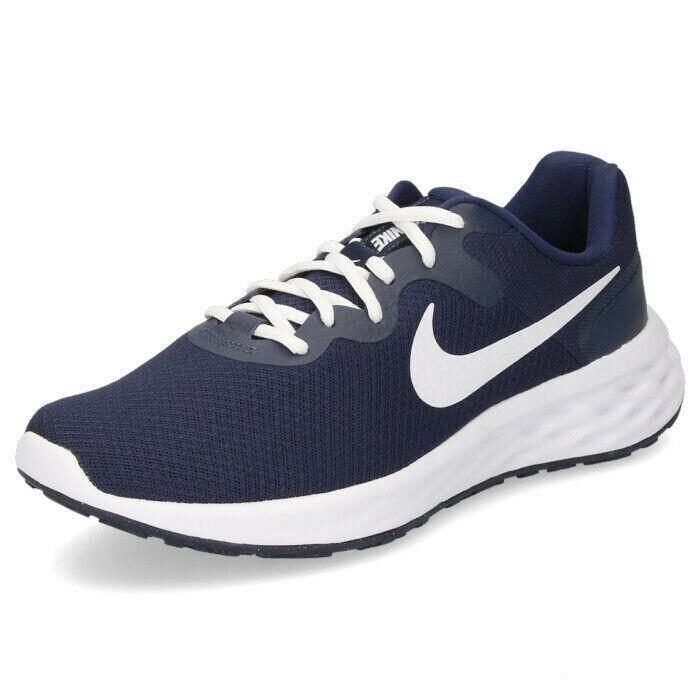 Nike Revolution 6 NN DC3728 401 Midnight Navy/white-obsidian Men`s Shoes - Black/Black/DK Smoke Grey