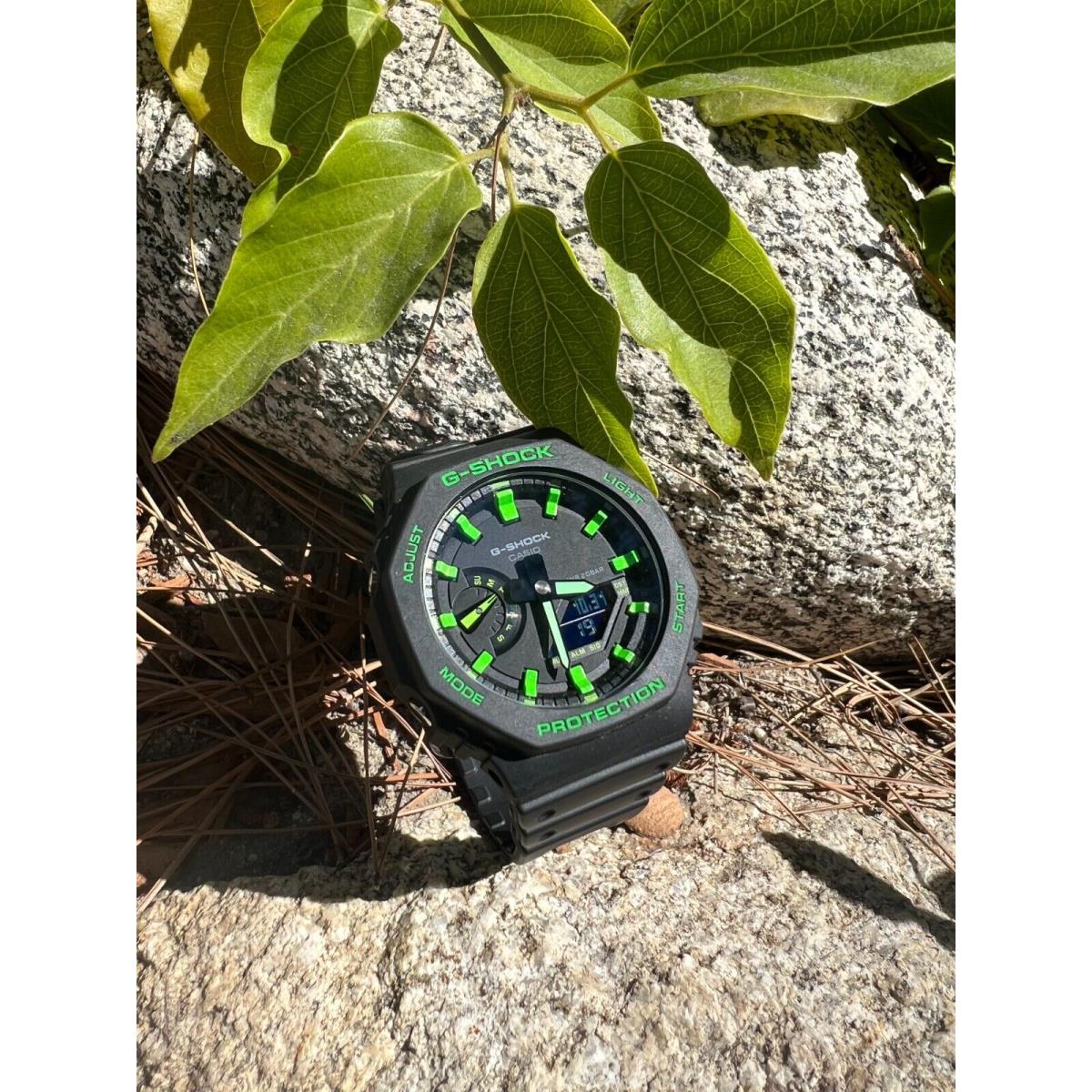 Custom Made Green Mods Watch Casio G-shock GA2100-1A3 Holiday Gift For Him