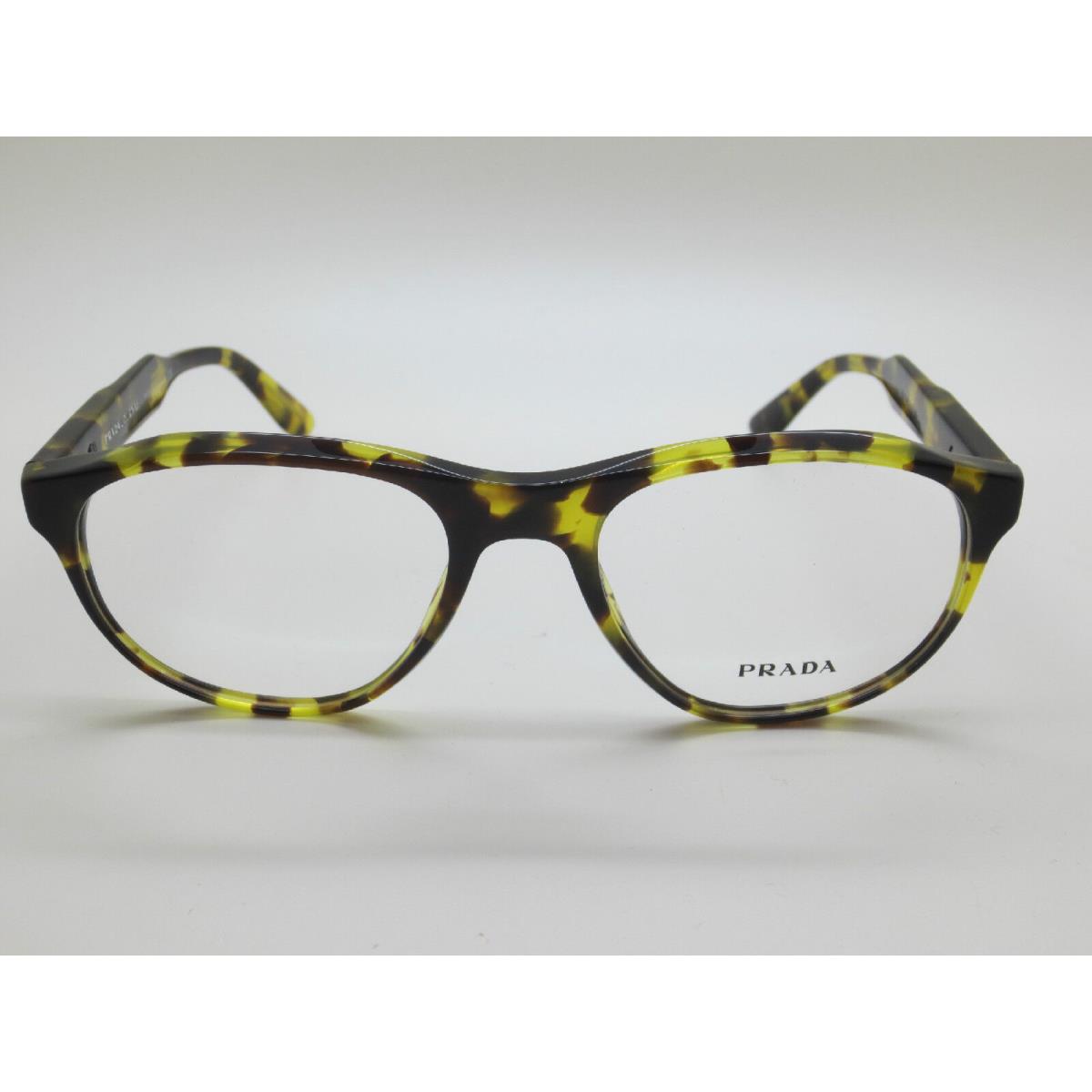 Prada Journal Vpr 12S-F UBL-1O1 Tokyo Tortoise Eyeglasses 52mm - Frame: