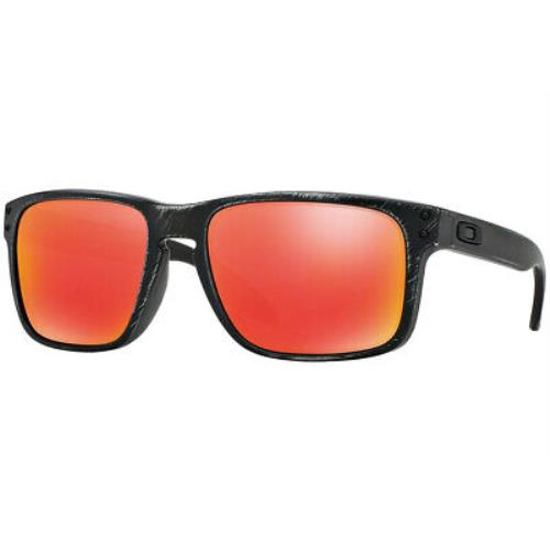 Oakley Sunglasses Holbrook Fallout Collec Black Decay W/ruby Iridium OO9102-56 - Frame: Black, Lens: Red