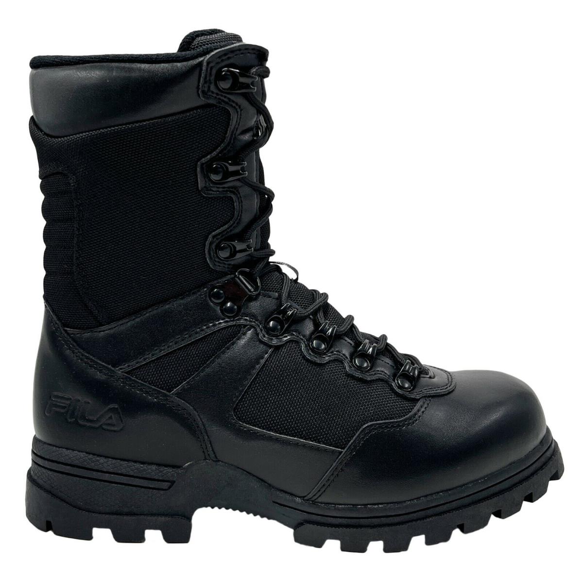Men`s Fila Stormer High Top Rugged Work Boots Shoes Sand Black Black