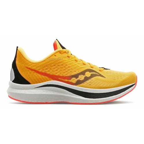Saucony Endorphin Speed 2 Yellow Gold Red Running Trail Shoes Men`s Sizes 8-13