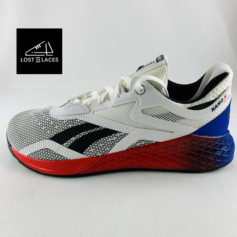 Reebok Nano X White Vector Red White Blue Various Sizes Training Shoes GW6015