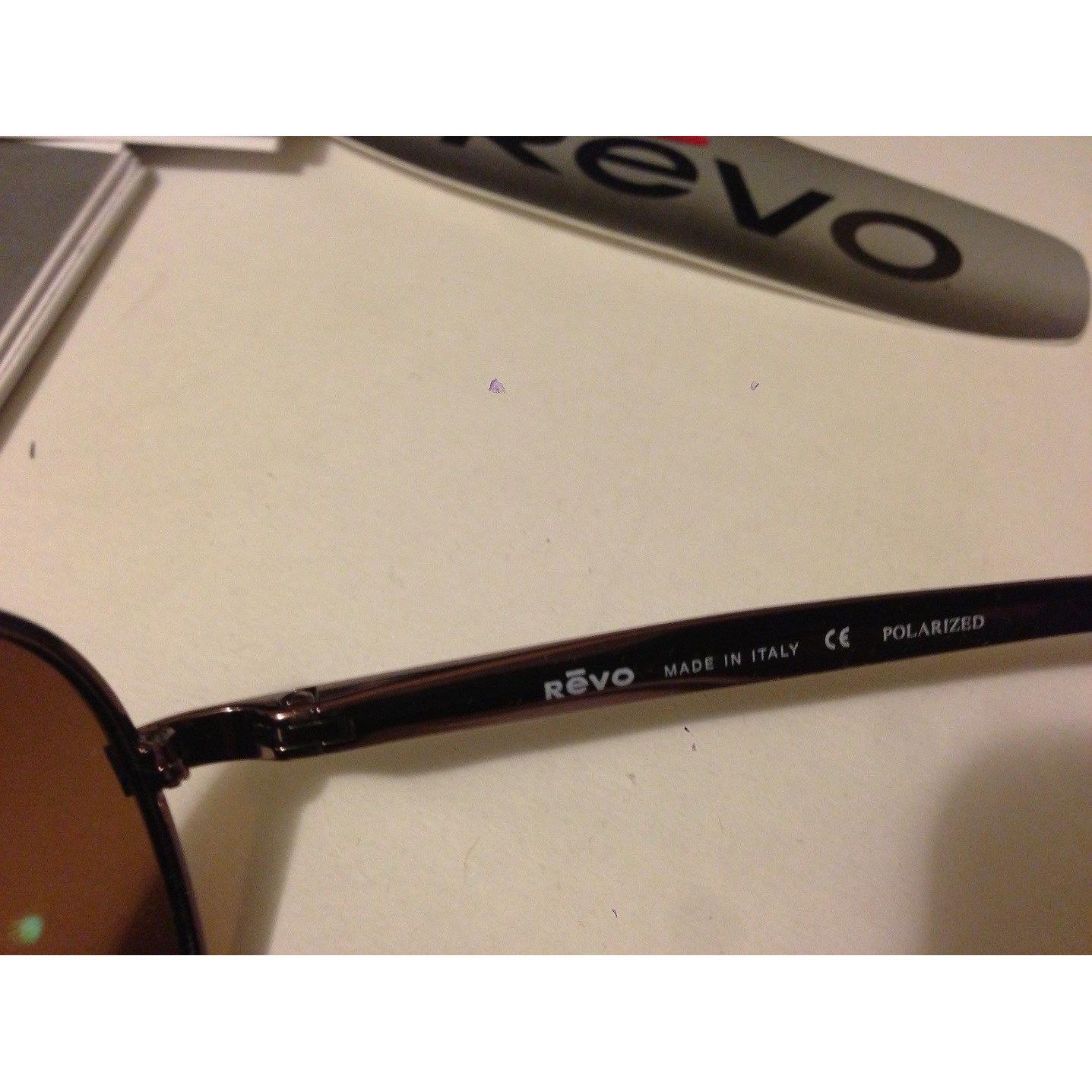 Revo sunglasses  - SHINY BROWN Frame, CRYSTAL BROWN POLARIZED SILVER MIRROR Lens