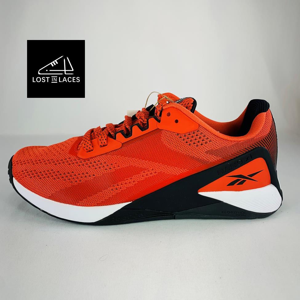 Reebok Nano X1 Dynamic Red Black Men`s US Size 11.5 Training Shoes FX3244