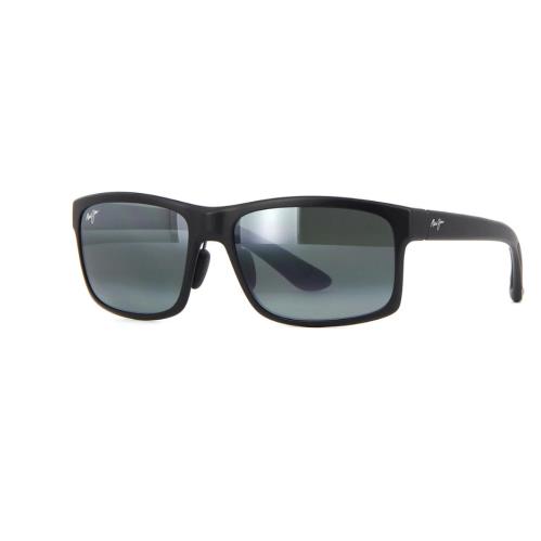 Maui Jim Pokowai Arch Matte Black Polarized Grey Lens Sunglass 439-2M