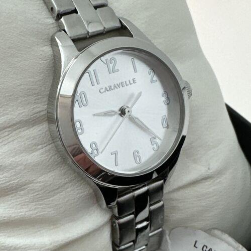 Caravelle watch  - Dial: Silver, Band: Silver, Bezel: Silver