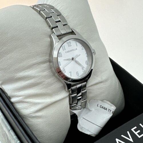 Caravelle watch  - Dial: Silver, Band: Silver, Bezel: Silver