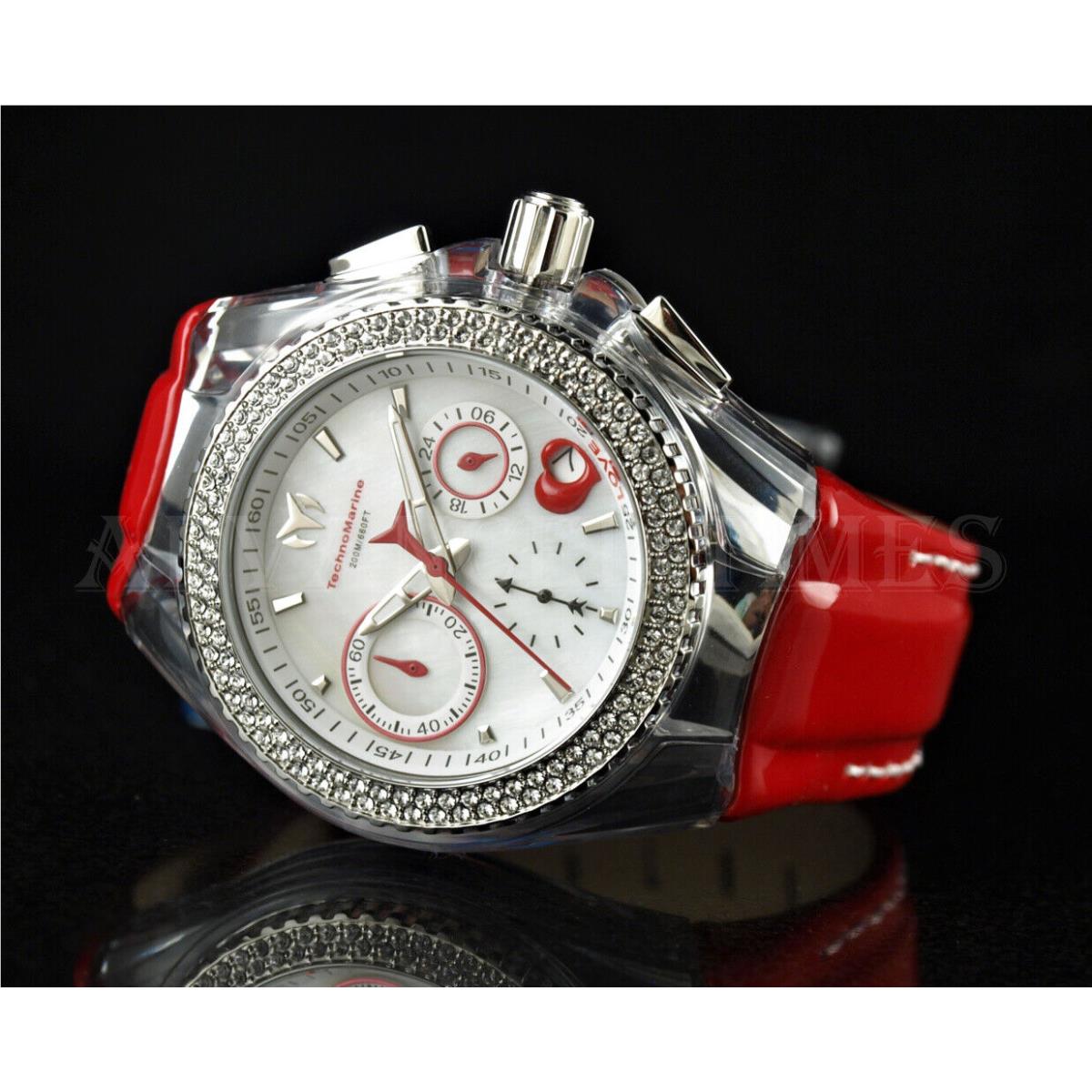 Technomarine Women s 40mm Cruise Valentine Chrono Swarovski