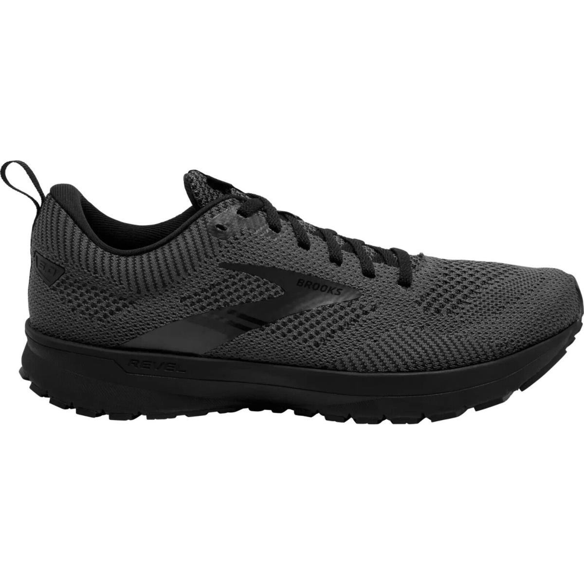 Brooks Revel 5 Men`s Running Shoes All Colors US Sizes 7-14 Black/Ebony/Black