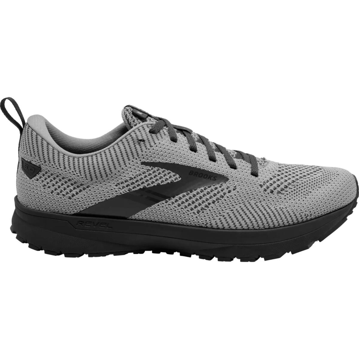 Brooks Revel 5 Men`s Running Shoes All Colors US Sizes 7-14 Ebony/Alloy/Metallic