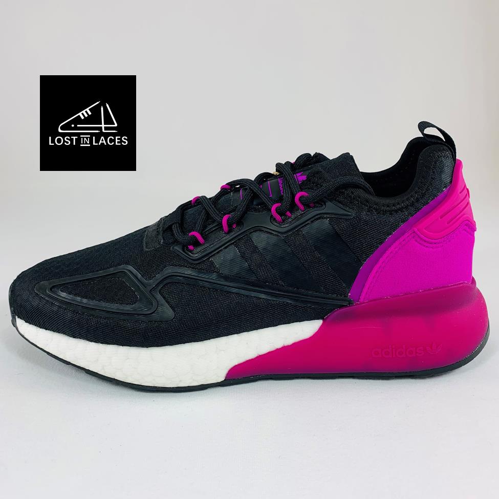 Adidas ZX 2K Boost Black Purple Sneakers Women`s Sizes Shoes GY5811