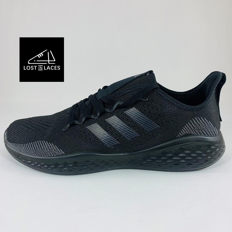 Adidas Fluidflow 2.0 Core Black Sneakers Men`s US Size 11.5 Shoes FZ1985