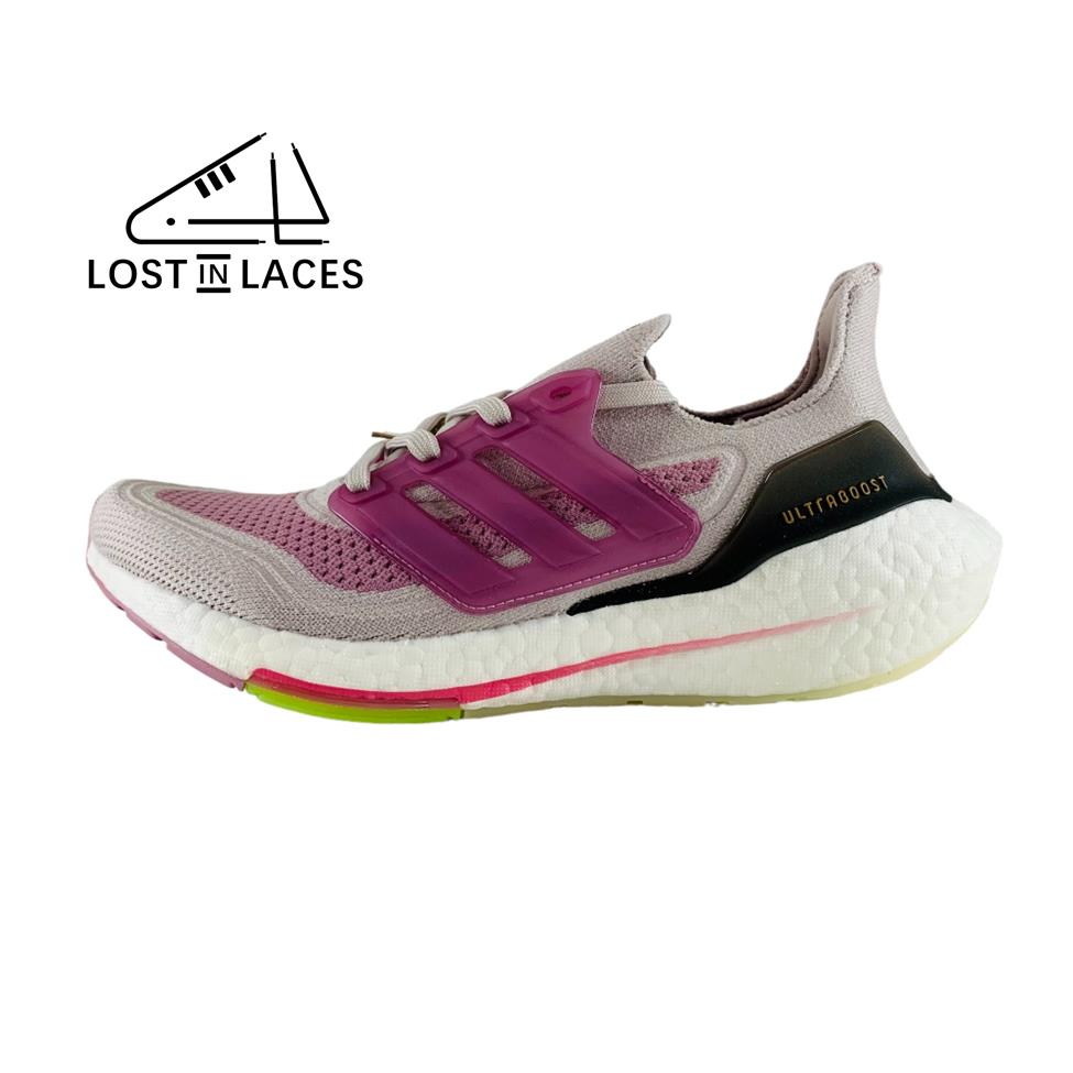 Adidas Ultraboost 21 Ice Purple White Sneakers Running Shoes Women`s Sizes - Purple