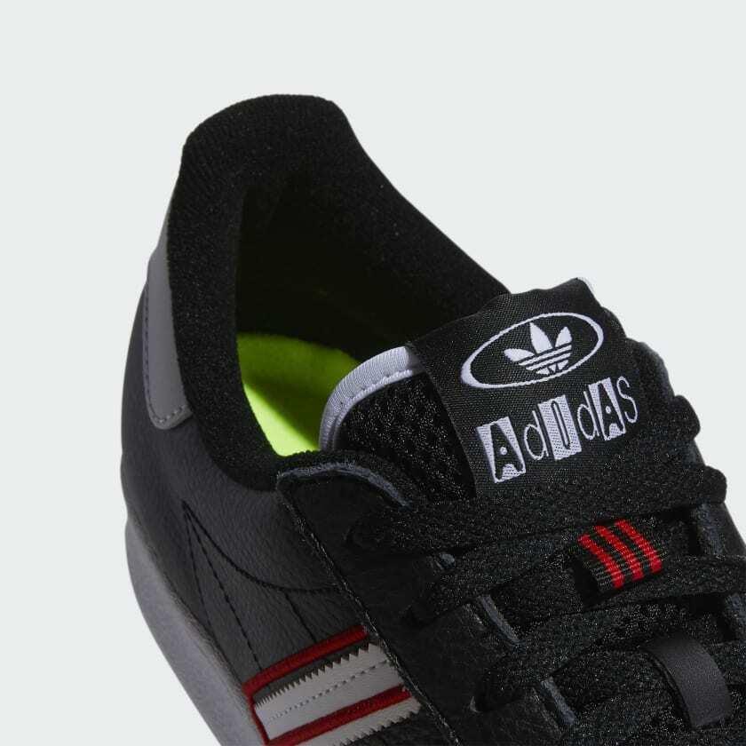 adidas black red and white shoes