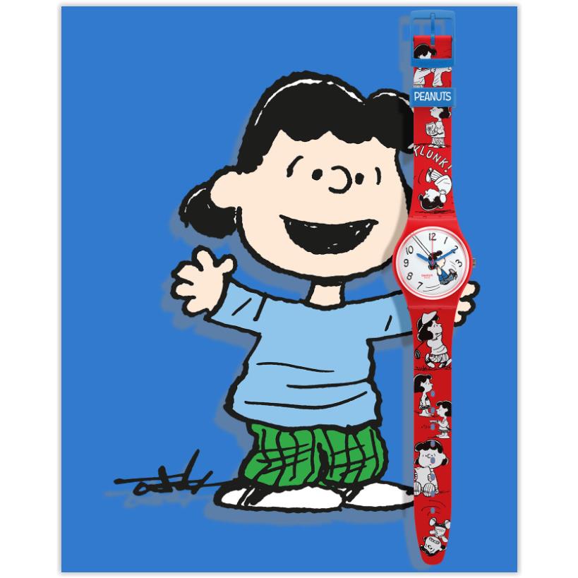 Swatch Klunk! x Peanuts Klunk Lucy Van Pelt SO28Z106 Watch