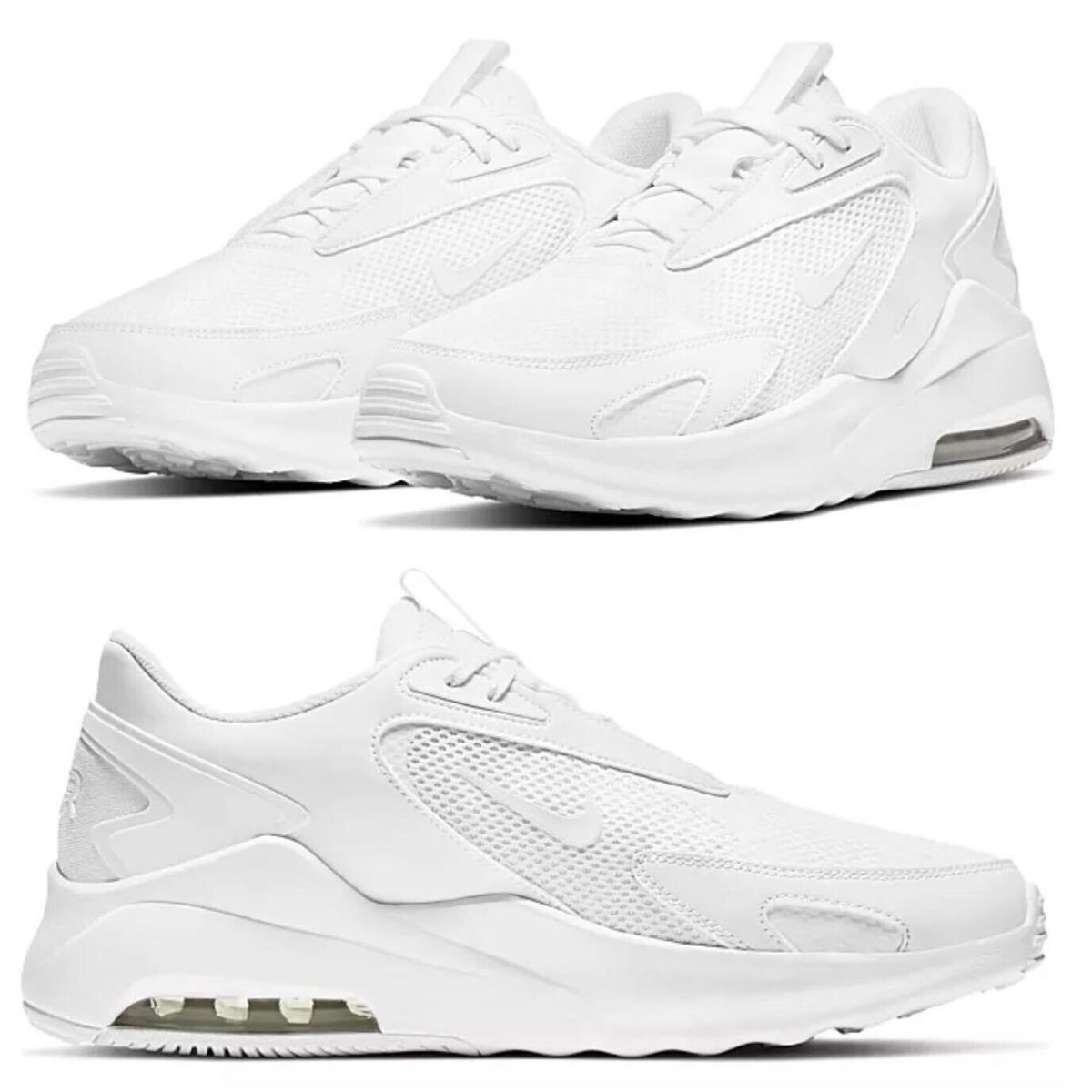 Nike Air Max Bolt Athletic Sneakers Shoes Mens Triple White Siz 8.5