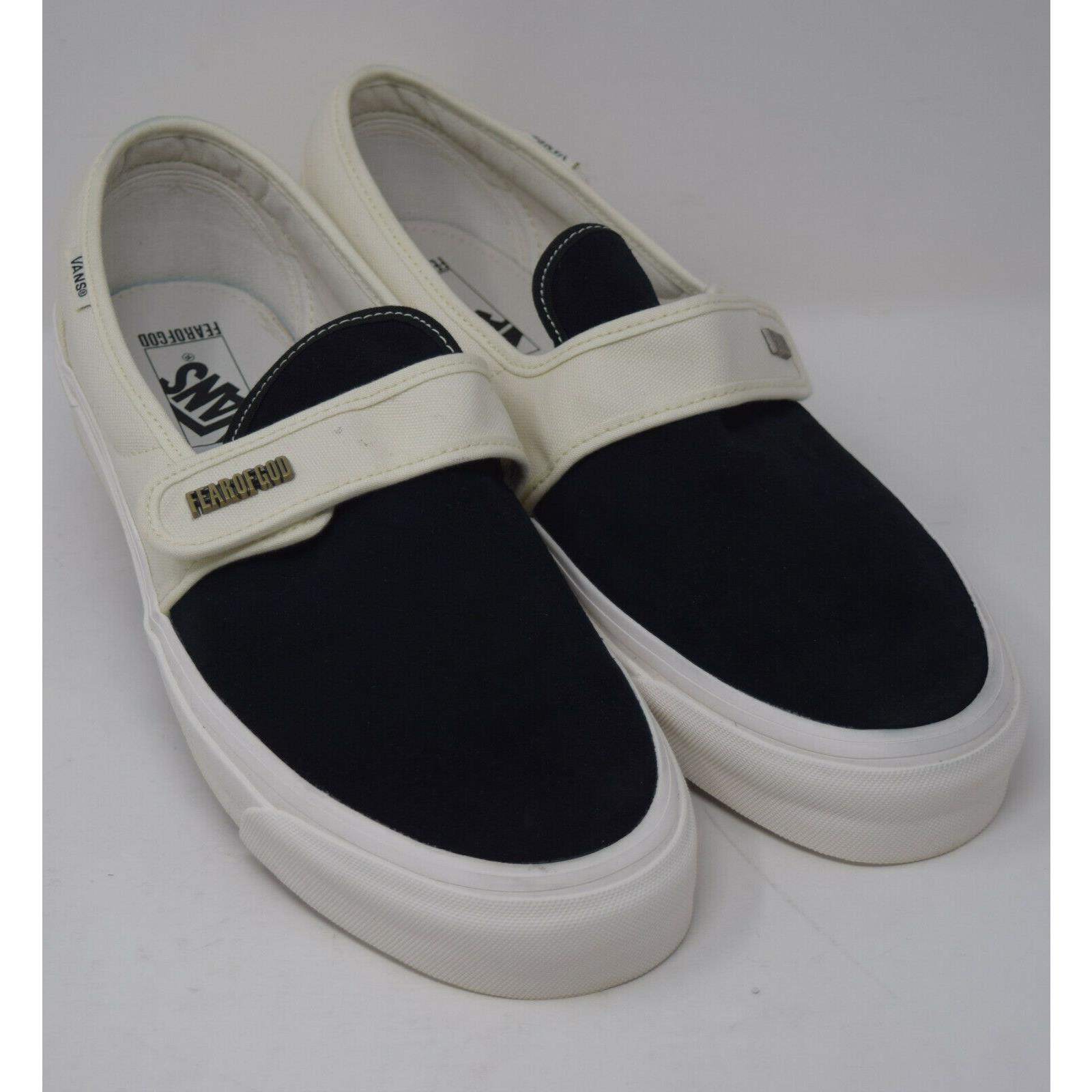 white slip on vans size 11