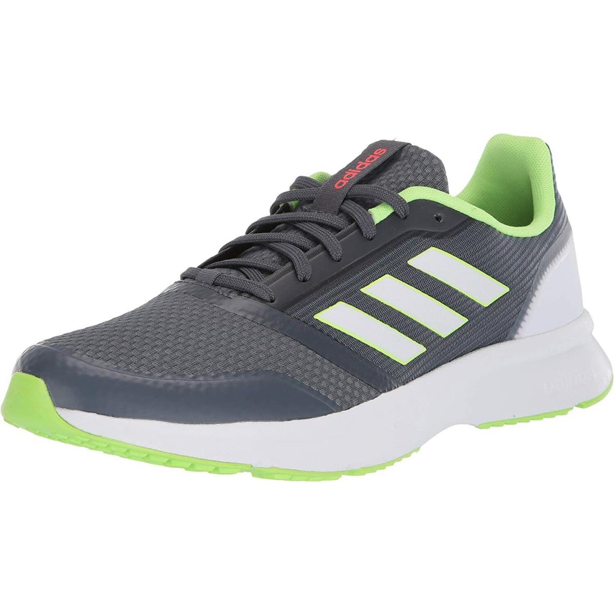 Adidas Mens Nova Flow Athletic Running Sneakers Shoes Grey/green US 9.5M