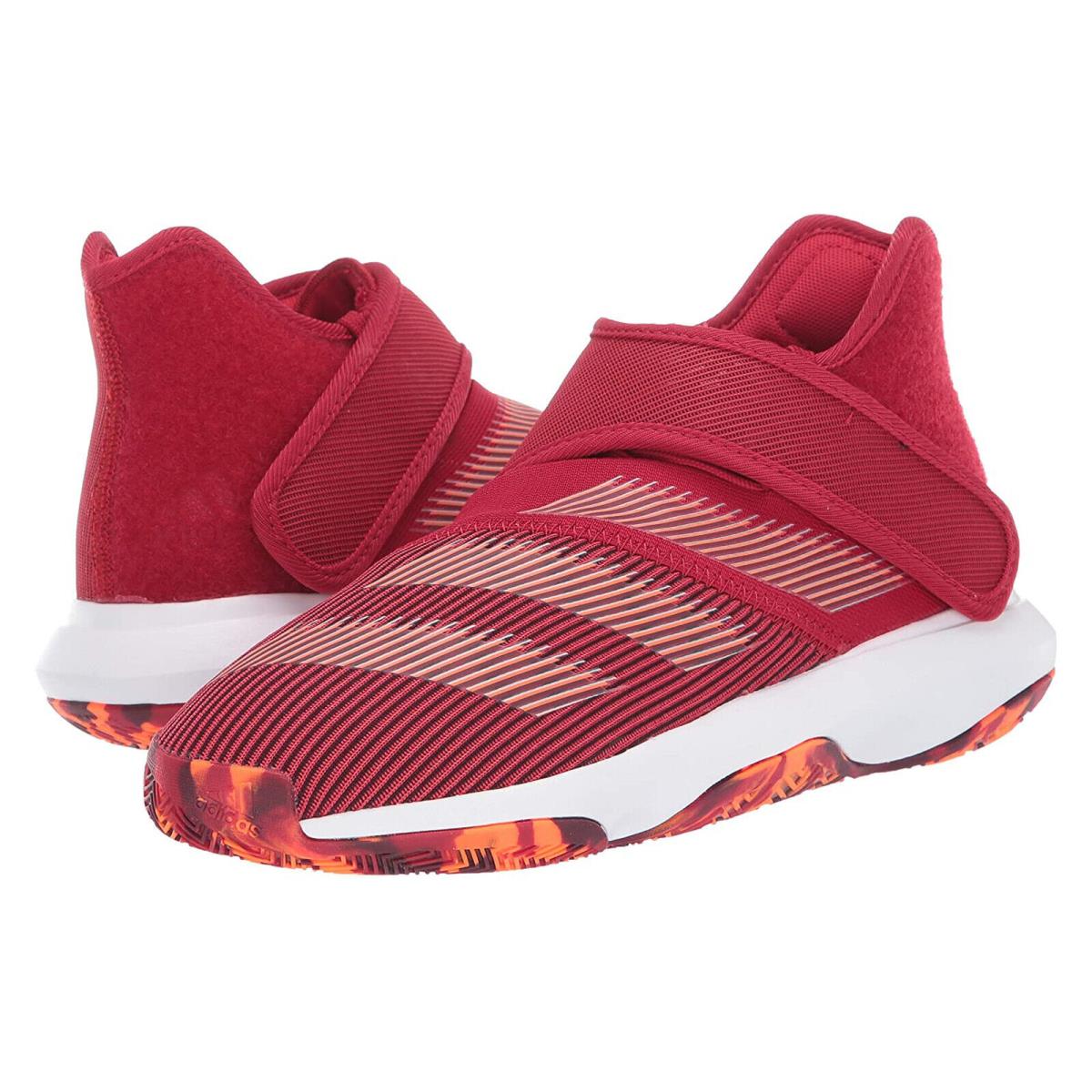 Adidas Boys Harden B/e 3 J Basketball Shoes Power Red Orange EF3602 Size 5.5 - Red , Power Red/White/Solar Orange Manufacturer