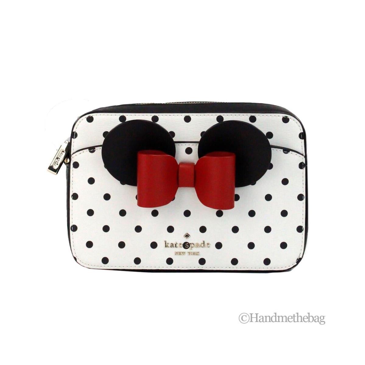 Kate Spade X Disney Minnie Mouse Polka Dot Printed Pvc Crossbody Camera Bag