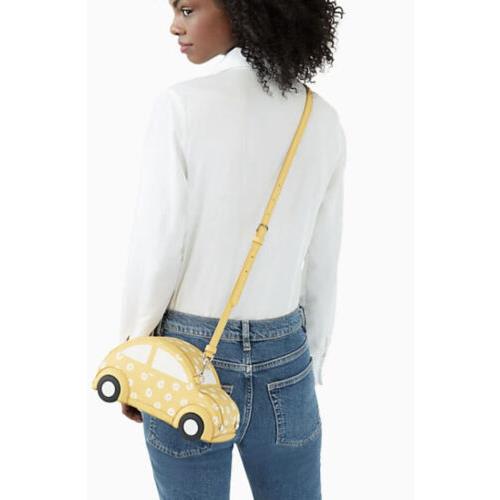 Kate Spade Beep Beep Car Yellow Daisy Crossbody Bag Leather Retail - Kate  Spade bag - 040722058170 | Fash Brands
