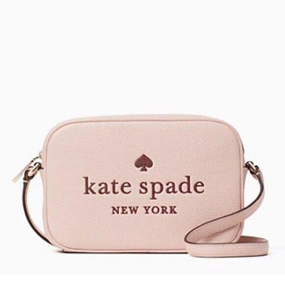 Kate Spade Glitter On Pink Leather Large Size Camera Bag 4 Slots nwt-$289