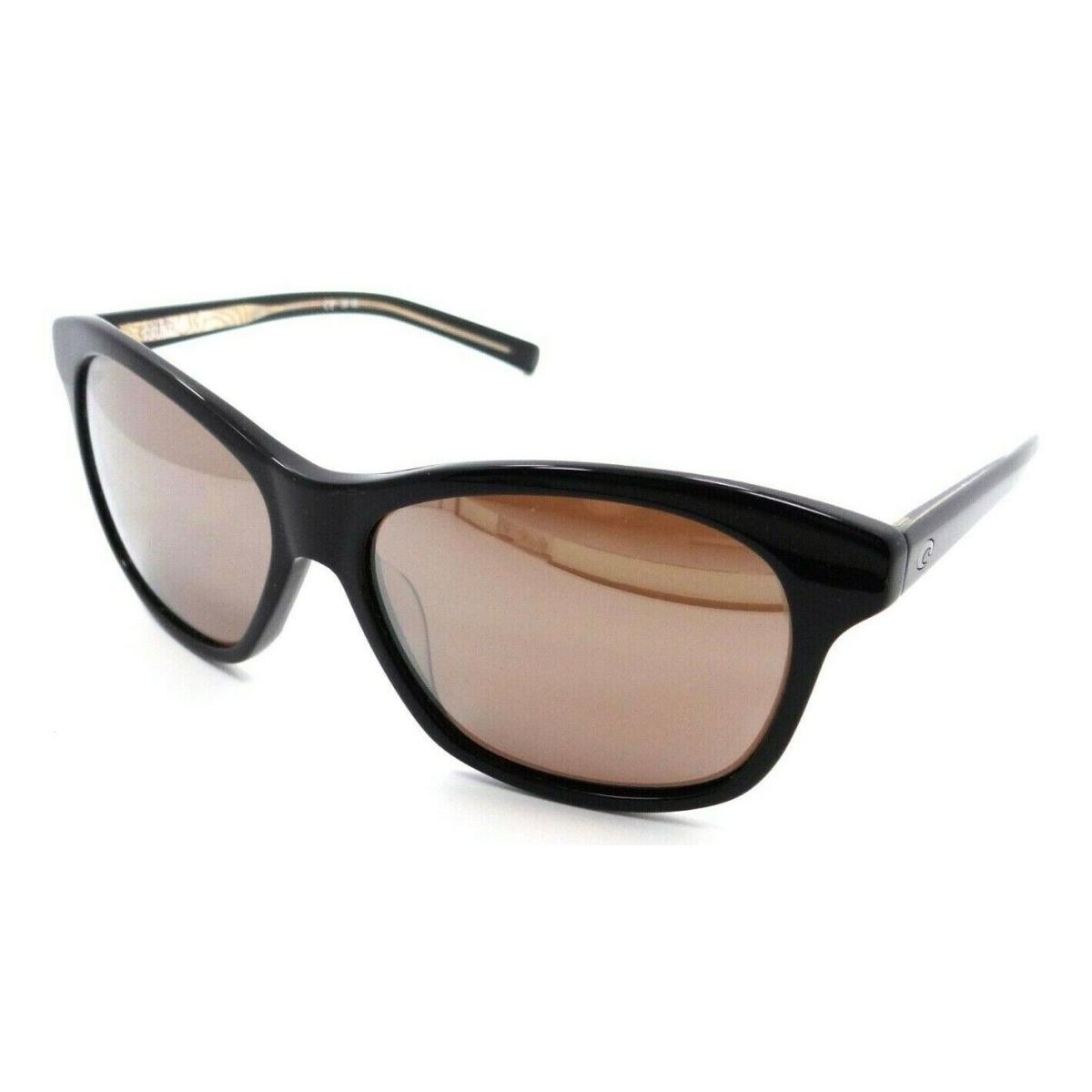 Costa Del Mar Sunglasses Sarasota Shiny Black / Copper Silver Mirror 580G Glass - Frame: , Lens: Black