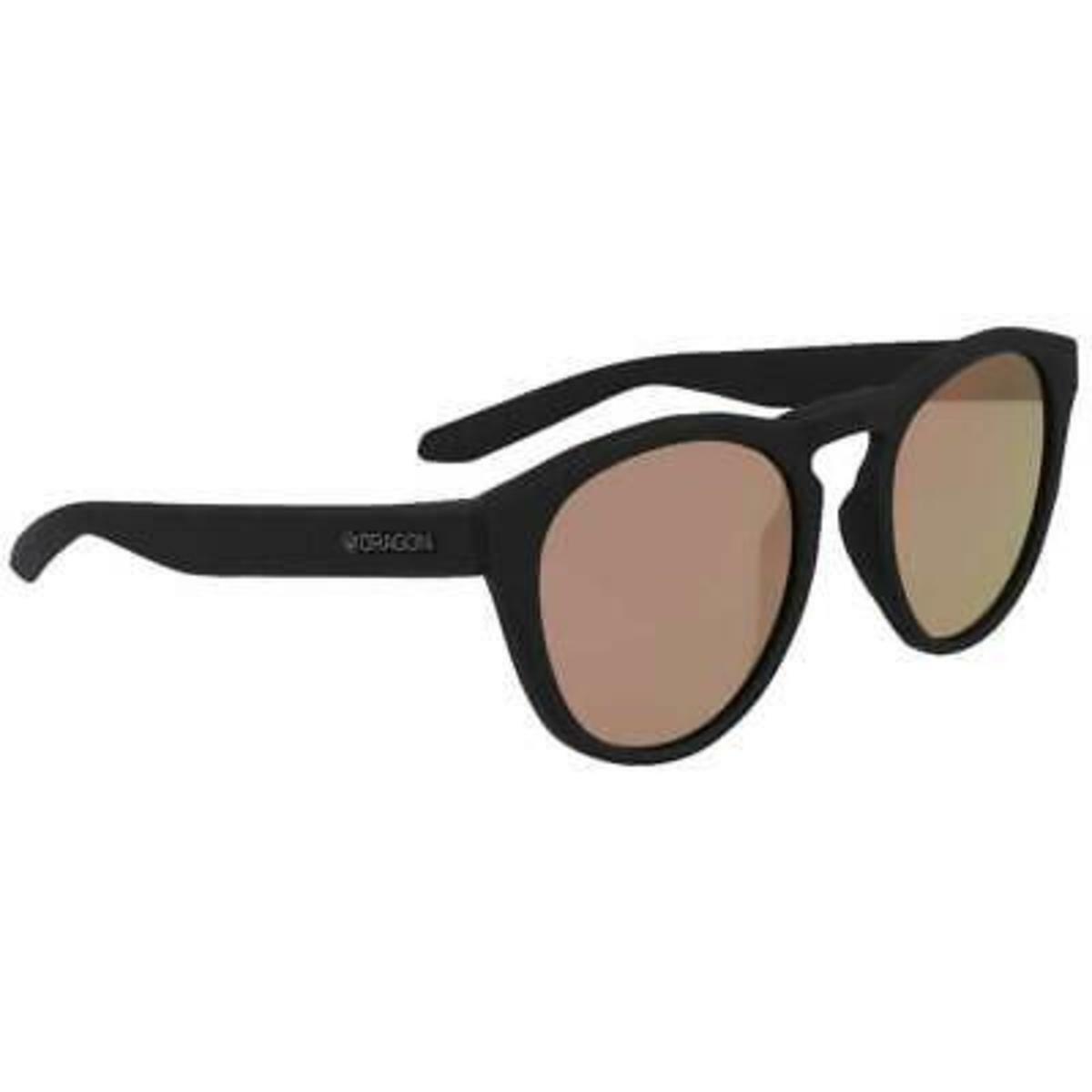 Dragon Opus Sunglasses H2O Matte Black Lumalens Rose Gold