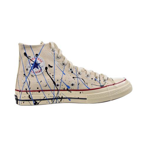 Converse Chuck 70 Hi Paint Splatter Men`s Shoes Egret-digital Blue 170802C