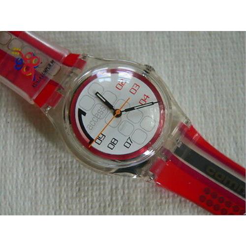 Swatch watch  - White Dial, Multi-Color Band 1